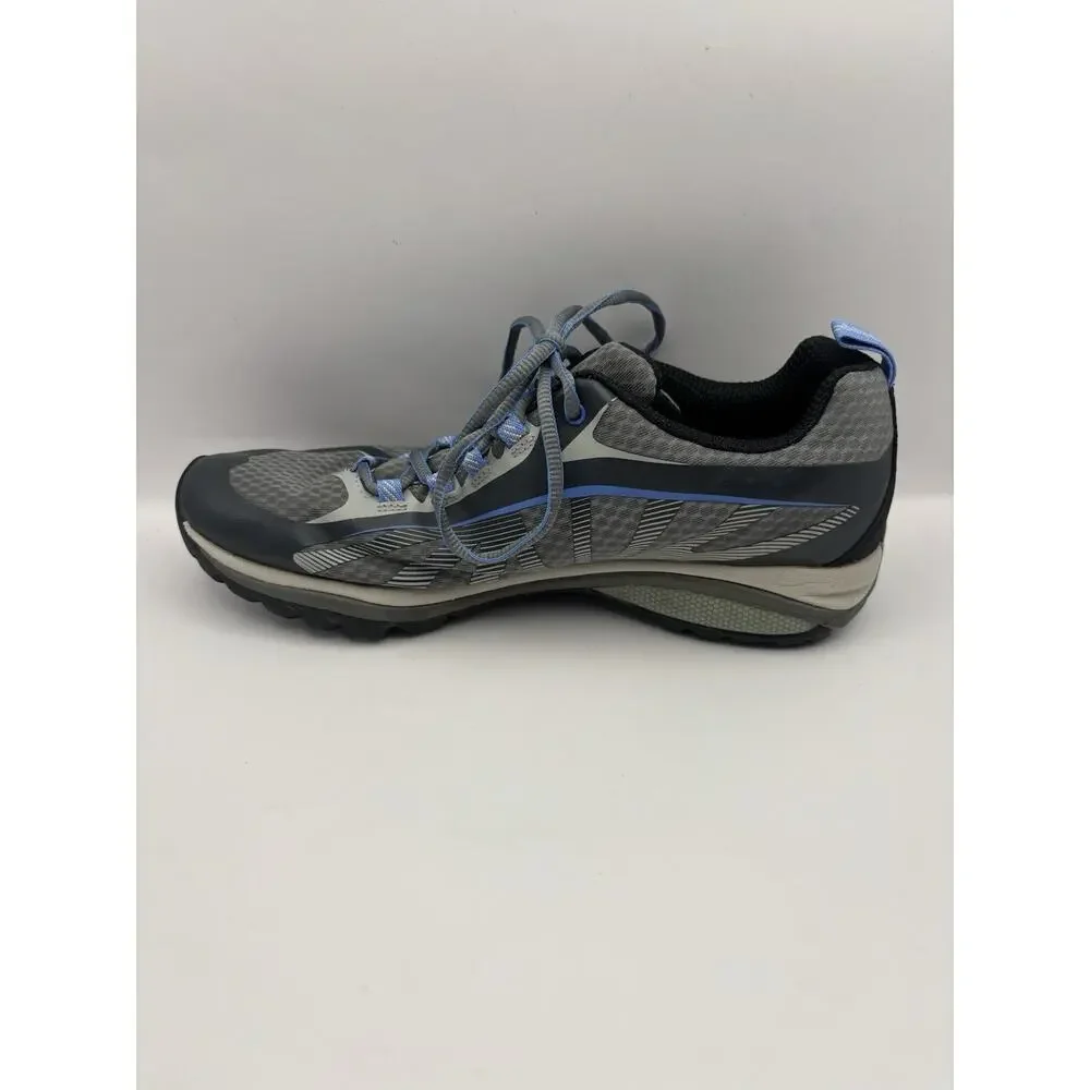 Merrell Siren Edge 3 Hiking Gray And Blue Sneakers Women Size 8.5
